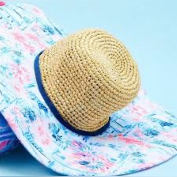 Lilly Pulitzer Straw Hat “Sea to Shining Sea” NWT main image 4
